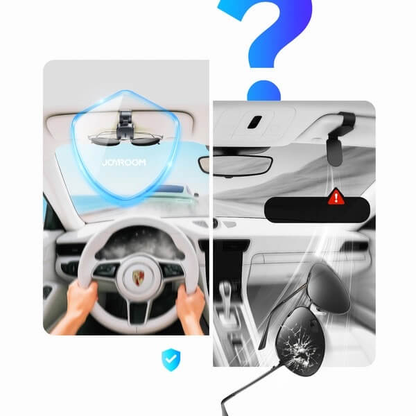 Magnetyczny Uchwyt na Okulary Joyroom | Klips Premium na Osłonę Przeciwsłoneczną - Lumea Shop